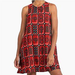 Mahjong Tiles Dress