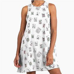 White Mahjong Dress