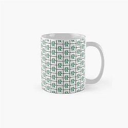 Pattern Mahjong Tile Green Dragon Classic Mug