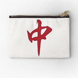 Red Mahjong Dragon Hongzhong Tile. Its Mahjong Time! Zipper Pouch