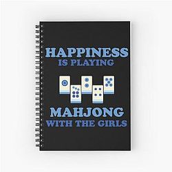 Happiness Is a Blue Color Spiral Notebook