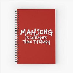 Mahjong Is Cheaper Than Therapy Spiral Notebook