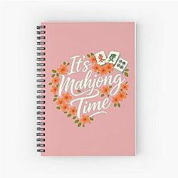 It's Mahjong Time Heart Notebook
