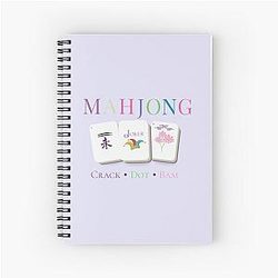 Mahjong Crack Dot Spiral Notebook