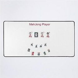 Mahjong symbols tiles design for 2025 Desk Mat