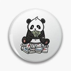 Panda sitting on mahjong tiles