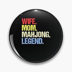 Wife Mom Mahjong Legend Mahjong Fan's Pin