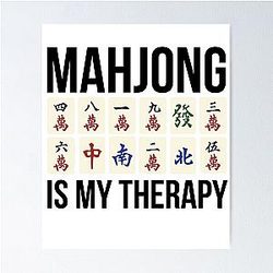 Mahjong Is My Therapy - Funny Mahjong Poster