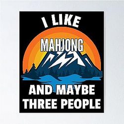 I Like Mahjong and Three People Poster
