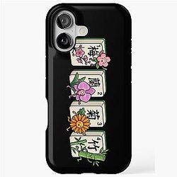 Mahjong Flowers iPhone Case