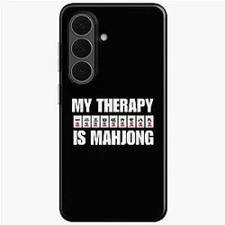 My Therapy Is Mahjong - Funny Mahjong Player Quote Samsung Galaxy Soft Case