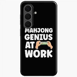 Mahjong Genius At Work - Funny Mahjong Player Quote Samsung Galaxy Case