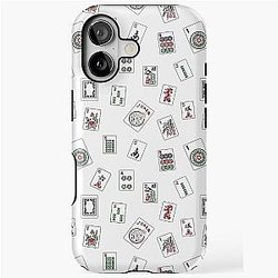 White Mahjong iPhone Case