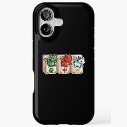 Chibi Mahjong Dragons iPhone Case