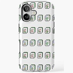 Mahjong Game Bonus Tiles - Flowers Seasons - I Love Mahjong - Cantonese iPhone Tough Case