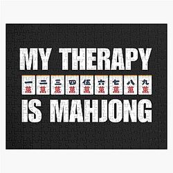 My Therapy Is Funny Mahjong Player Quote Jigsaw Puzzle