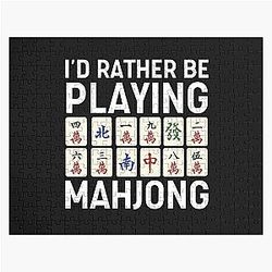 I'd Rather Be Playing Mahjong Puzzle