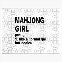 Mahjong Girl Jigsaw Puzzle