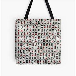 Mahjong Wall All Print Tote Bag