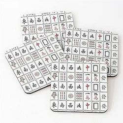 Mahjong Thirteen Orphans Sap Saam Jiu Coasters Set of 4