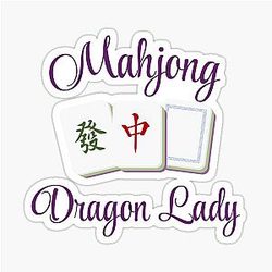 Mahjong Dragon Lady Sticker