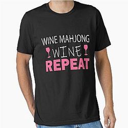 Wine Mahjong Repeat Essential T-Shirt