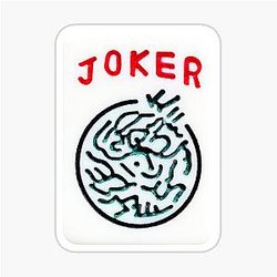 MahJong Game Joker Tile Sticker