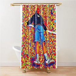 Malachi Barton Pop Art Style Shower Curtain