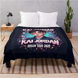Malachi Barton 2000s Heartthrob Bootleg Tee Throw Blanket