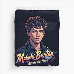 Malachi Barton 2000s Heartthrob Bootleg Tee Duvet Cover