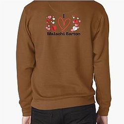 I Love Malachi Barton - Cute Disney Star Fan Art Design for Kids and Teens Pullover Sweatshirt