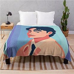 Malachi Barton Flat Vector Illustration Blanket