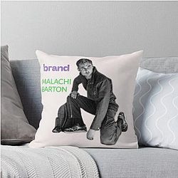 Malachi Barton Character Art, Unique Design for T-Shirts and Wall Decor Throw Pillow