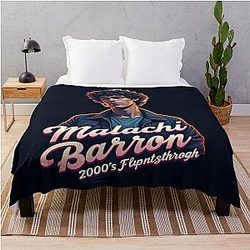 Malachi Barton Zombies Pop Art Streetwear Retro Celebrity Aesthetic for Fashion Throw Blanket