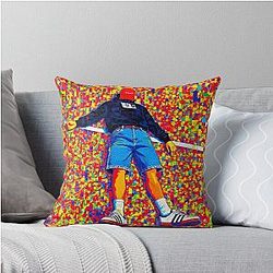 Malachi Barton Pop Art Style Throw Pillow