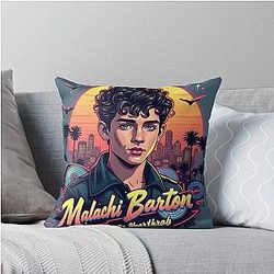 Malachi Barton 2000s Heartthrob Bootleg Tee Throw Pillow