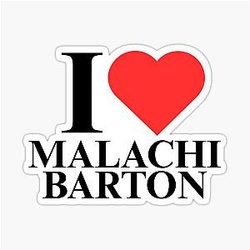 I love Malachi Barton Sticker