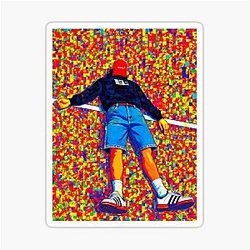 Trend Alert: Malachi Barton in Pop Art Style Sticker