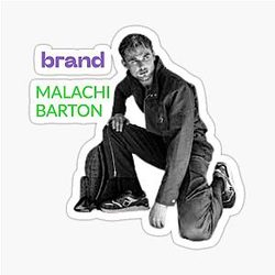 Malachi Barton Character Art Unique Design for T shirts Wall Decor Sticker