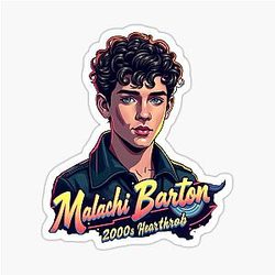 Malachi Barton 2000s Heartthrob Bootleg Tee Sticker