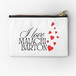 I Love Malachi Barton Fan Typography T-Shirt & Zipper Pouch Sticker Design