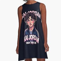 Malachi Barton Zombies Pop Art A-Line Streetwear Dress