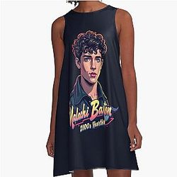Malachi Barton – 2000s Heartthrob Bootleg Tee A Line Dress