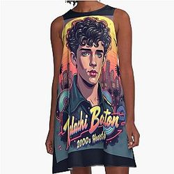 Malachi Barton – 2000s Heartthrob Bootleg Tee A Line Dress