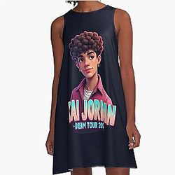 Malachi Barton Zombies Pop Art A-Line Streetwear Dress