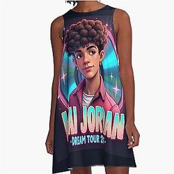 Malachi Barton - 2000s Heartthrob Bootleg Tee A Line Dress
