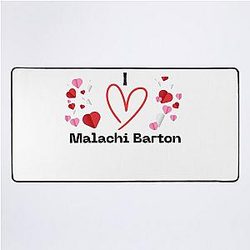 I Love Malachi Barton - Cute Disney Star Fan Art Design for Kid's Desk Mat