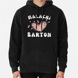Malachi Barton Text Graphic Pullover Hoodie