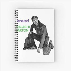 Malachi Barton Character Art Unique Designs for T-Shirts & Wall Decor Spiral Notebook