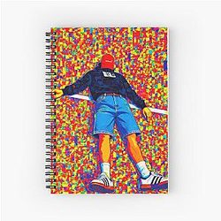 Trend Alert: Malachi Barton in Pop Art Spiral Notebook